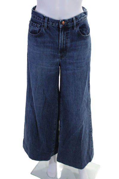 J Brand Womens Zipper Fly High Rise Medium Wash Wide Leg Jeans Blue Size 26