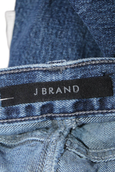 J Brand Womens Zipper Fly High Rise Medium Wash Wide Leg Jeans Blue Size 26