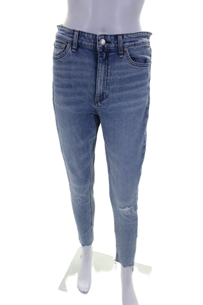 Rag & Bone Womens Nina High Rise Ankle Skinny Jeans Blue Denim Size 27