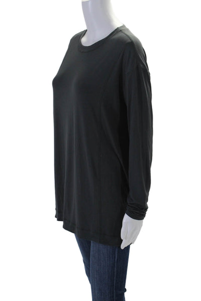 Lululemon Womens Long Sleeve Crew Neck Athletic Top Gray Size 8 US