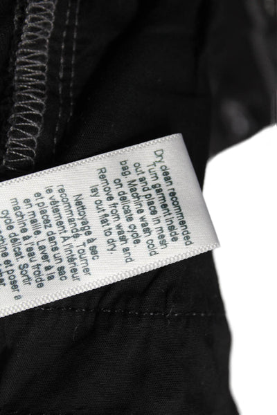 Frame Denim Womens ZIp Front Tapered Leg Studded Jeans Black Size 26