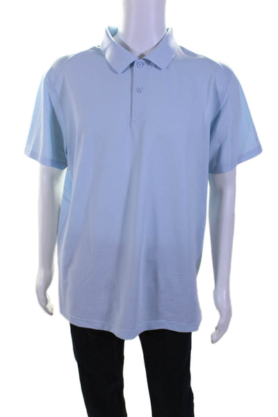 Bonobos Men's Collared Short Sleeves Polo Shirt Light Blue Size XL