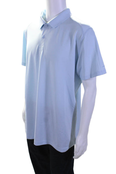 Bonobos Men's Collared Short Sleeves Polo Shirt Light Blue Size XL