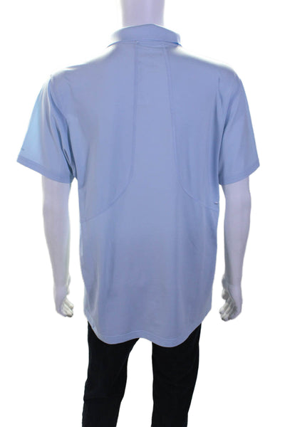 Bonobos Men's Collared Short Sleeves Polo Shirt Light Blue Size XL