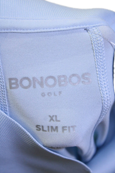 Bonobos Men's Collared Short Sleeves Polo Shirt Light Blue Size XL