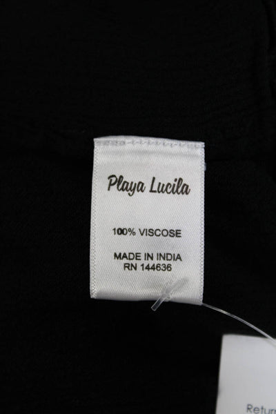 Playa Lucila Womens Ruffled Tiered Sleeveless Mini Halter Dress Black Size XS