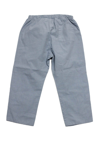 Bonpoint Childrens Boys Pull On Slim Leg Pants Pale Sky Blue Cotton Size 3