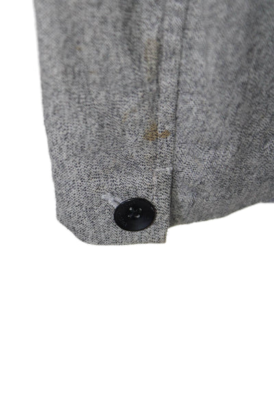 Rag & Bone Mens Cotton Blend Notch Collar Button Up Blazer Jacket Gray Size 38