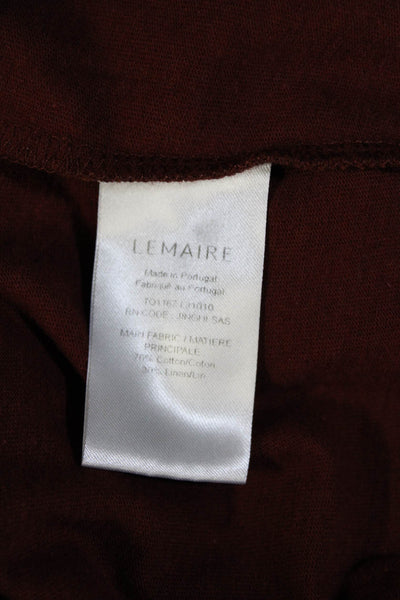 Lemaire Womens Cotton Round Neck Sleeveless Pullover Muscle Top Red Size XL