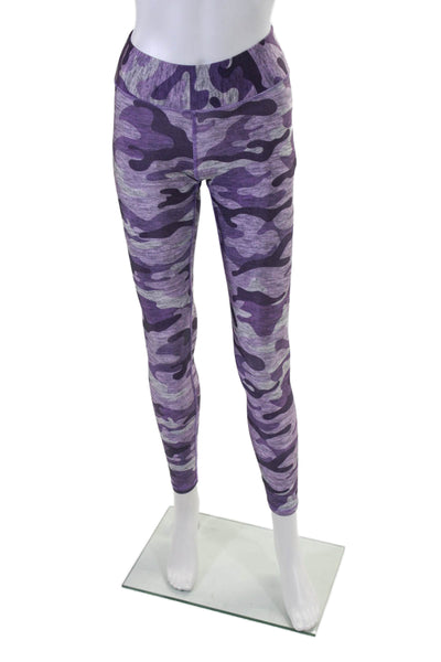 Terez Womens High Rise Camouflage Print Leggings Purple Size XS