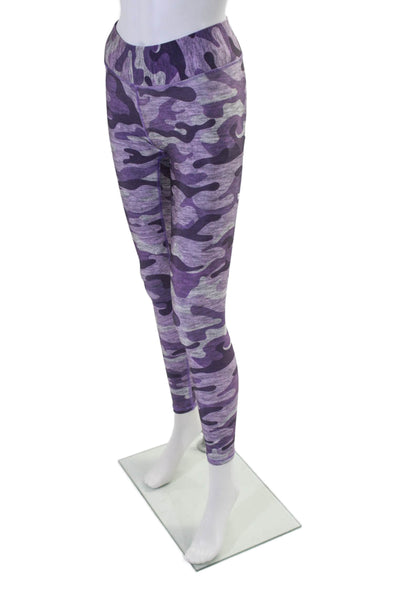 Terez Womens High Rise Camouflage Print Leggings Purple Size XS