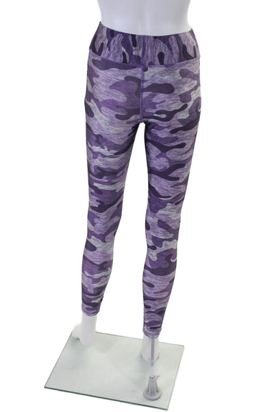 Terez Womens High Rise Camouflage Print Leggings Purple Size XS