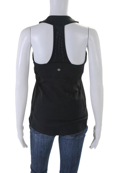 Lululemon Womens Sleeveless Pullover Shelf Athletic Tank Top Black Size 8