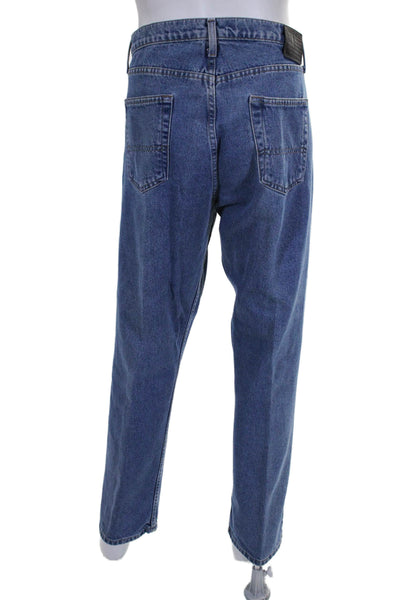 Ralph Lauren Polo Jeans Mens Cotton Denim Classic Straight Jeans Blue Size 38