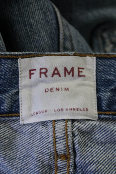 Frame Denim Womens Rigid Re-Release Original Skinny Jeans Blue Cotton Size 27