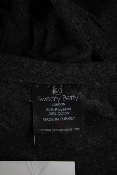 Sweaty Betty Womens Tank Top Pull On Leggings Set Gray Black Size Medium/Large