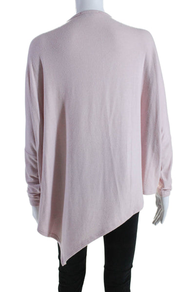 Stark Womens Long Sleeve Scoop Neck Thin Knit Sweater Pink Size XS