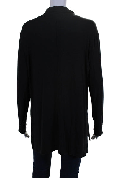 Athleta Women's Long Sleeves Turtleneck Casual Blouse Black Size L