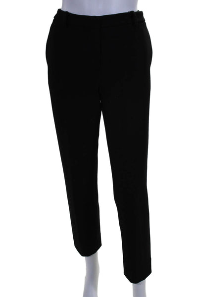 Theory Womens Tapered Zip Belt Looped Long Casual Trouser Pants Black Size 6