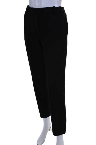 Theory Womens Tapered Zip Belt Looped Long Casual Trouser Pants Black Size 6