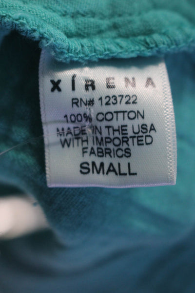 Xirena Womens Cotton Baltic V-neck Halter Sleeveless Chelsea Dress Size S