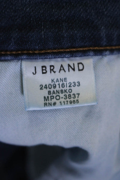 J Brand Mens Zipper Fly Medium Wash Straight Leg Jeans Blue Denim Size 31