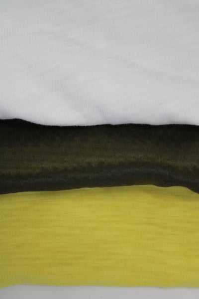 Lilla P Womens Short Sleeve Round Neck Pullover Tops Yellow Size XS S Lot 3
