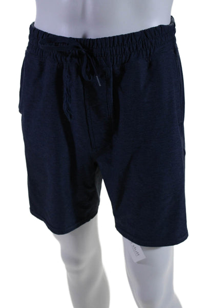 Outdoor Voices Mens Drawstring Waist Athletic Shorts Navy Blue Size Small