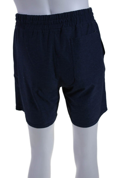 Outdoor Voices Mens Drawstring Waist Athletic Shorts Navy Blue Size Small