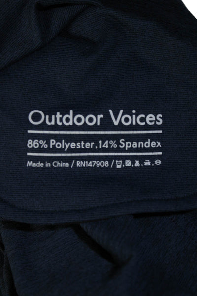 Outdoor Voices Mens Drawstring Waist Athletic Shorts Navy Blue Size Small