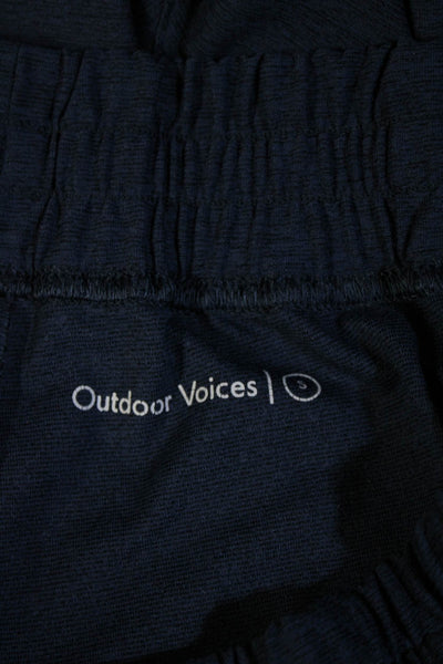 Outdoor Voices Mens Drawstring Waist Athletic Shorts Navy Blue Size Small