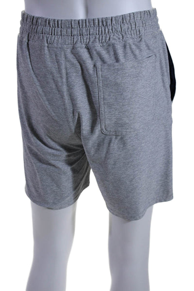 Outdoor Voices Mens Drawstring Waist High Rise Athletic Shorts Gray Size Small