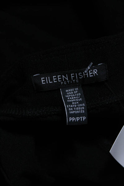 Eileen Fisher Womens Low Rise Elastic Waist Casual Capri Leggings Black Size PP