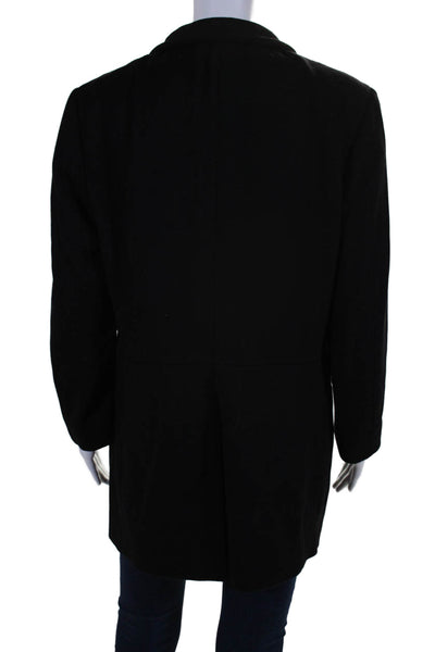 ADF Son Of God Womens Button Down Long Sleeves Coat Black Wool Size EUR 50