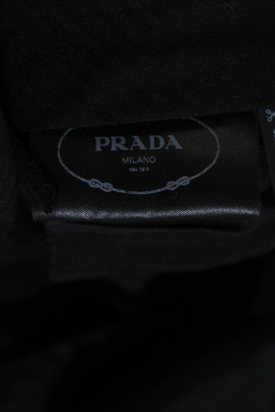 Prada Womens Wool Black High Rise Zip Ankle Skinny Leg Dress Pants Size 40