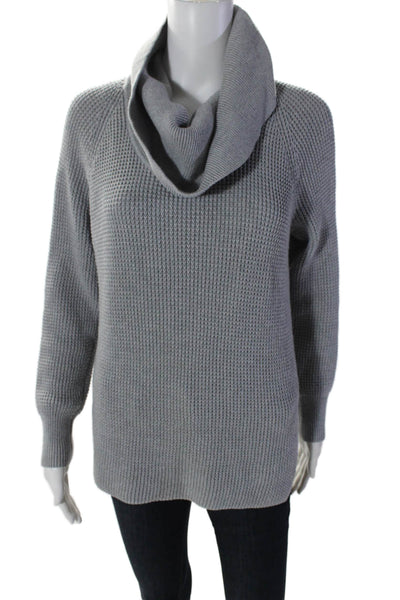 Michael Michael Kors Womens Cotton Turtleneck Pullover Sweater Gray Size S