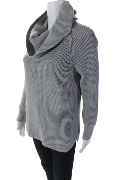 Michael Michael Kors Womens Cotton Turtleneck Pullover Sweater Gray Size S