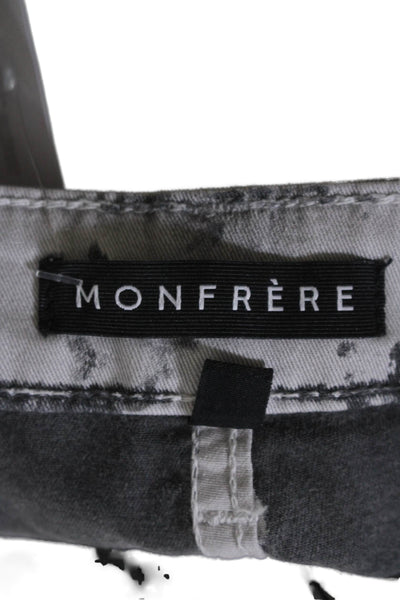 Monfrere Womens High Waisted Boot Leg Dark Wash Denim Jeans Gray Size EUR 31