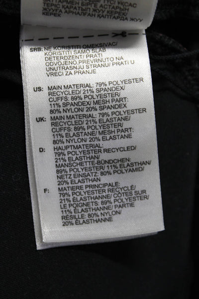Adidas by Stella McCartney Womens Mid-Rise Activewear Leggings Black Size S