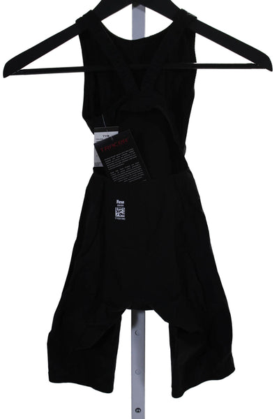 TYR Womens Stretch Round Neck Sleeveless Shortjohn One Piece Black Size 28