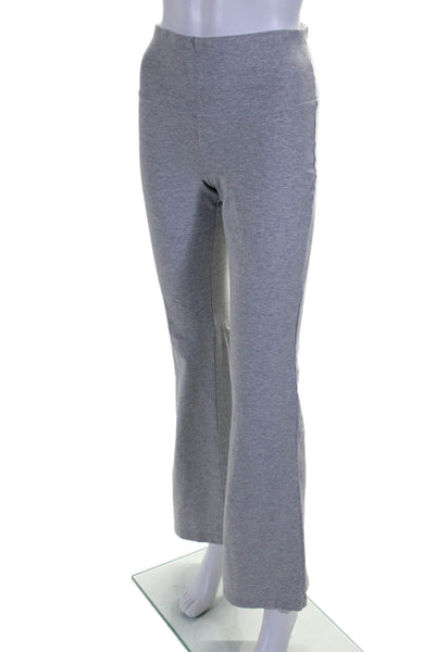 TNA Womens Stretch Mid-Rise Flared Yoga Pants Leggings Gray Size M