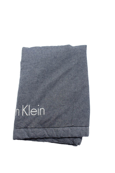 Calvin Klein Unisex Baby Cotton Gingham Print Baby Blanket Blue OS