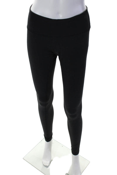 Lululemon Womens Elastic Waist Tapered Compression Leggings Black 26 in