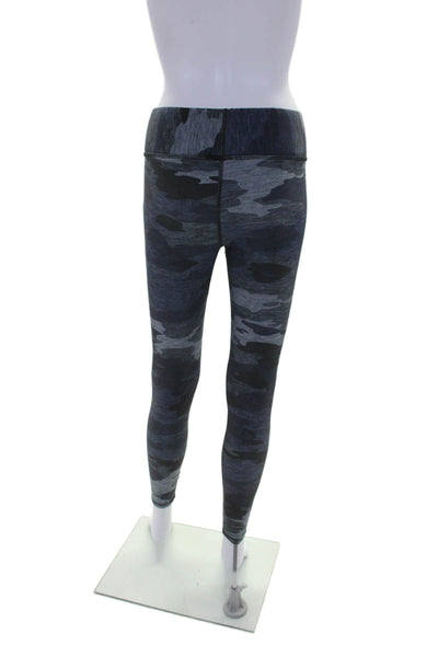 Terez Womens Camouflage Skull Print Pull On Leggings Blue Black Size Large