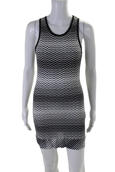 Missoni Mare Womens Pulloever Striped Long Sleeveless Dress White Small