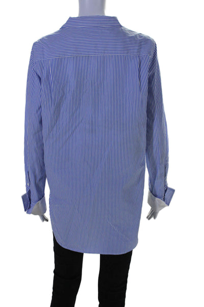 Rag & Bone Women's Collared Long Sleeves Button Down Shirt Striped Size M