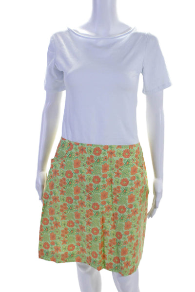 Lilly Pulitzer Women's Zip Closure Lined A-Line Mini Skirt Floral Size 12