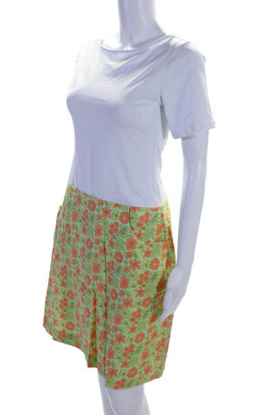 Lilly Pulitzer Women's Zip Closure Lined A-Line Mini Skirt Floral Size 12