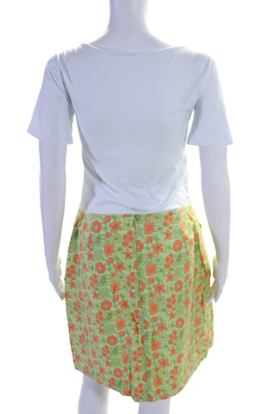 Lilly Pulitzer Women's Zip Closure Lined A-Line Mini Skirt Floral Size 12