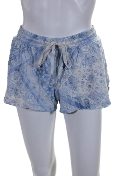 Polo Ralph Lauren Womens Cotton Floral Print Sleep Shorts Blue White Size XS